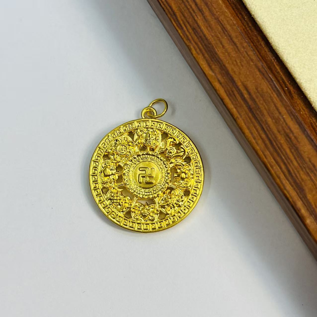 足金999卡31罗盘黄金首饰DP2845-02340