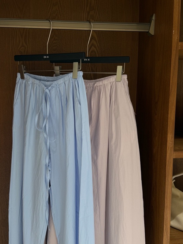 恩熙·新款韩系显瘦慵懒阔腿裤9566