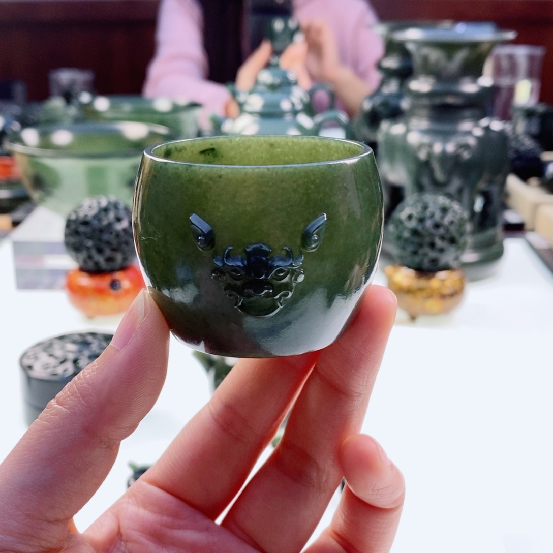 和田玉（青玉）挂件未镶嵌