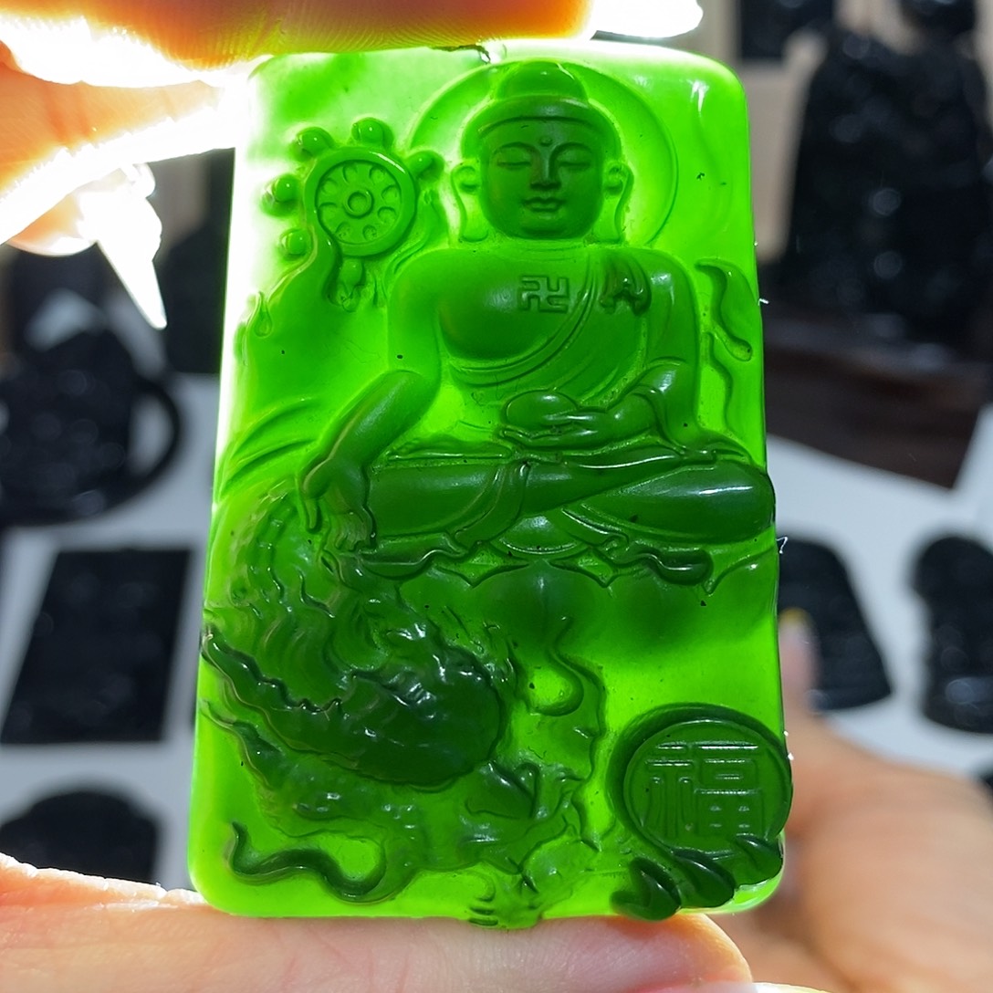 岫玉未镶嵌纯天然岫玉颈饰