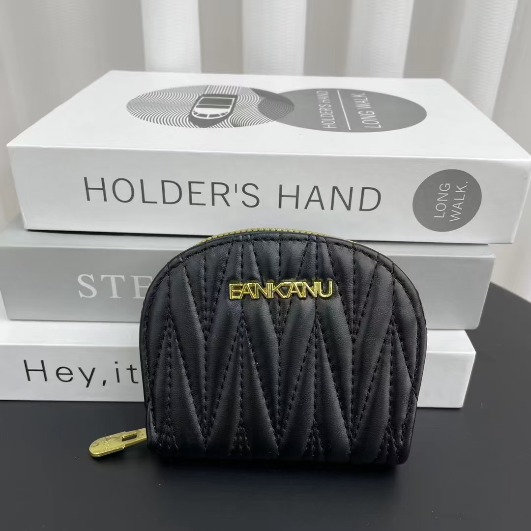 新款女士卡包多功能大容量风琴卡片包证件卡套小巧卡夹小钱包黑色