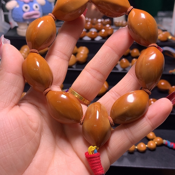 秘***️手串/手链橄榄核三花手串