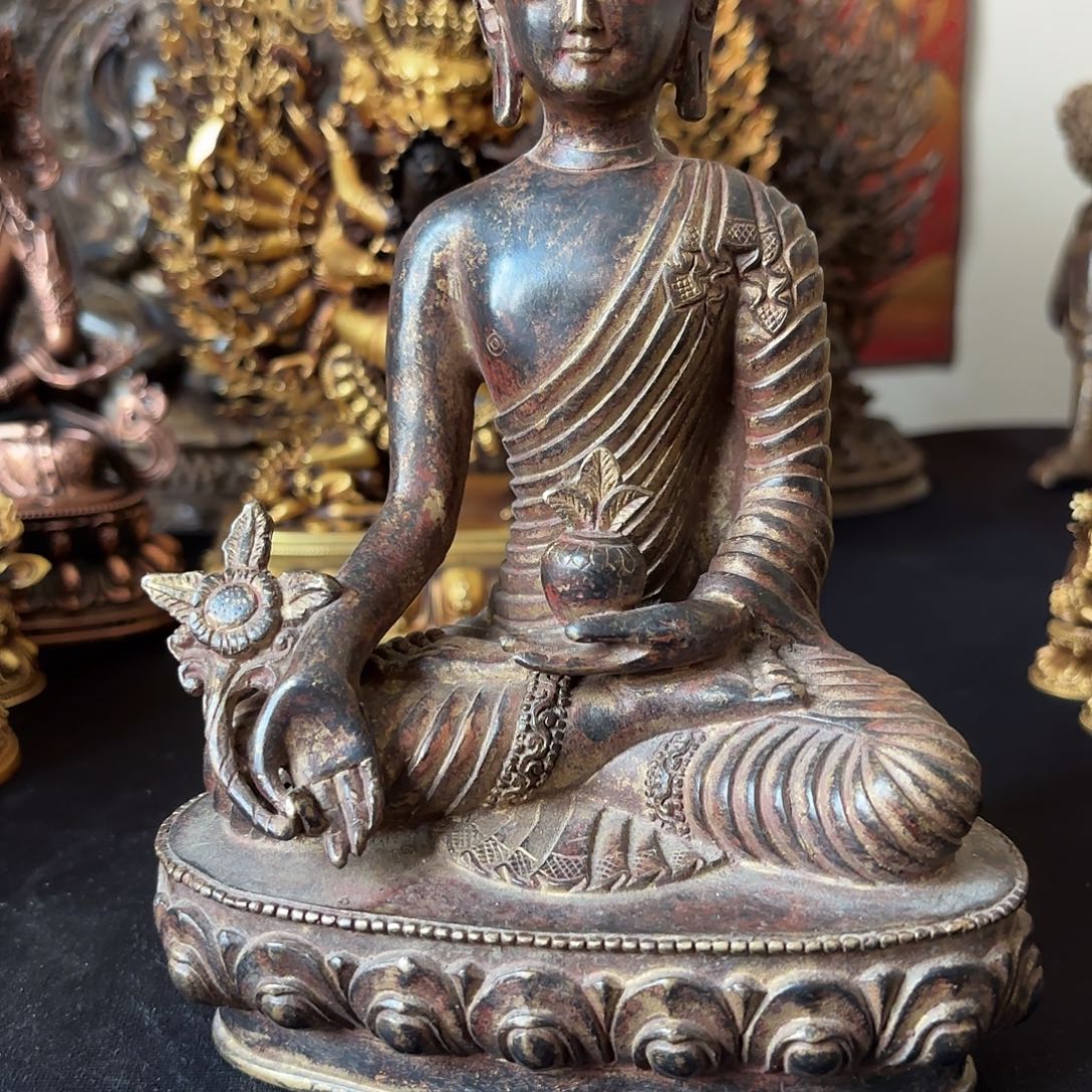 药师佛藏佛黄铜摆件