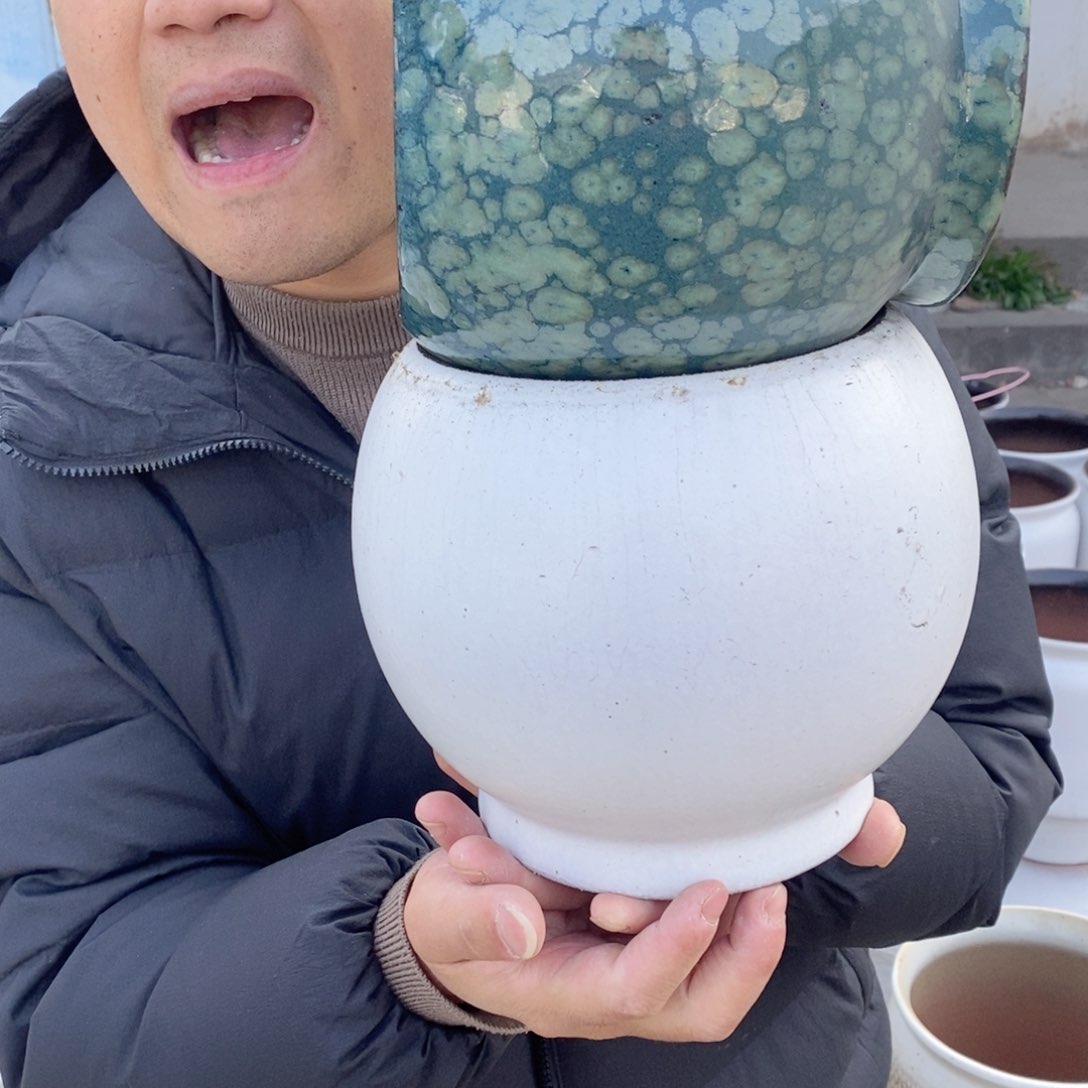 红陶杨杨花盆0213-1011