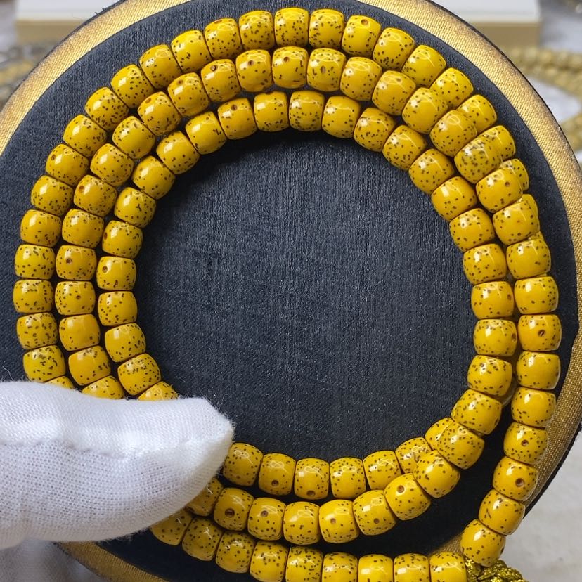 【闪购商品】星月菩提手串鸡油黄卡76尺寸