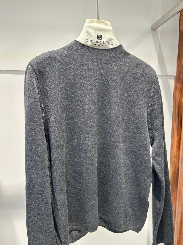 LHR89035半高领针织毛衣