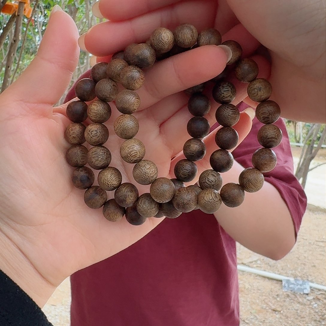 沉香沉香碎屑圆珠1.0*7多样性发1 乌身