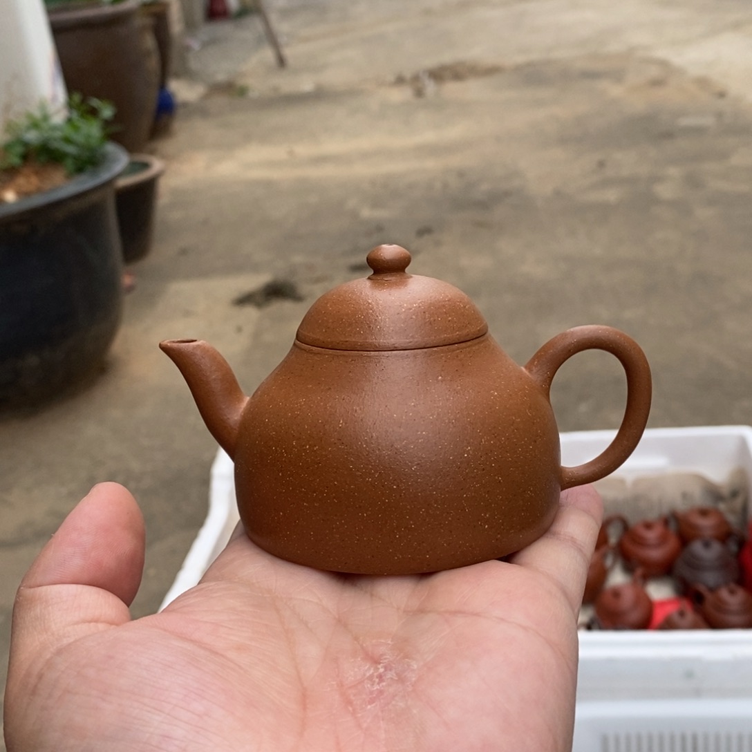 茶壶紫砂半月葵黄