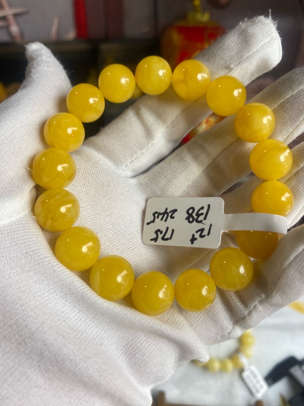 焦皮料鸡油红精品手串