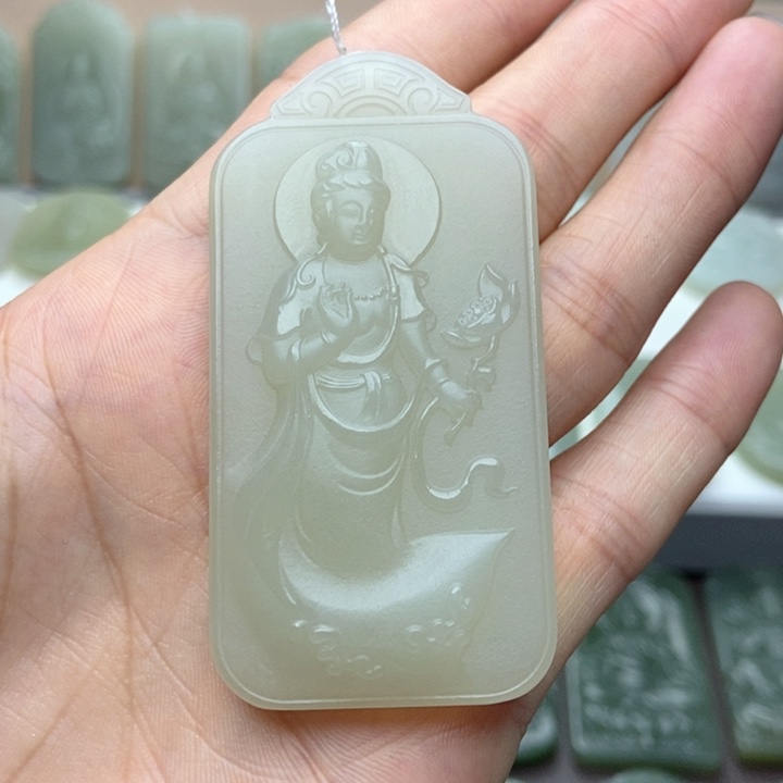 和田玉未镶嵌颈饰