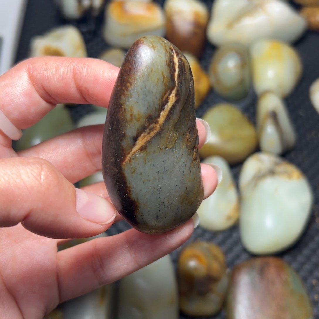 和田玉未镶嵌挂件7