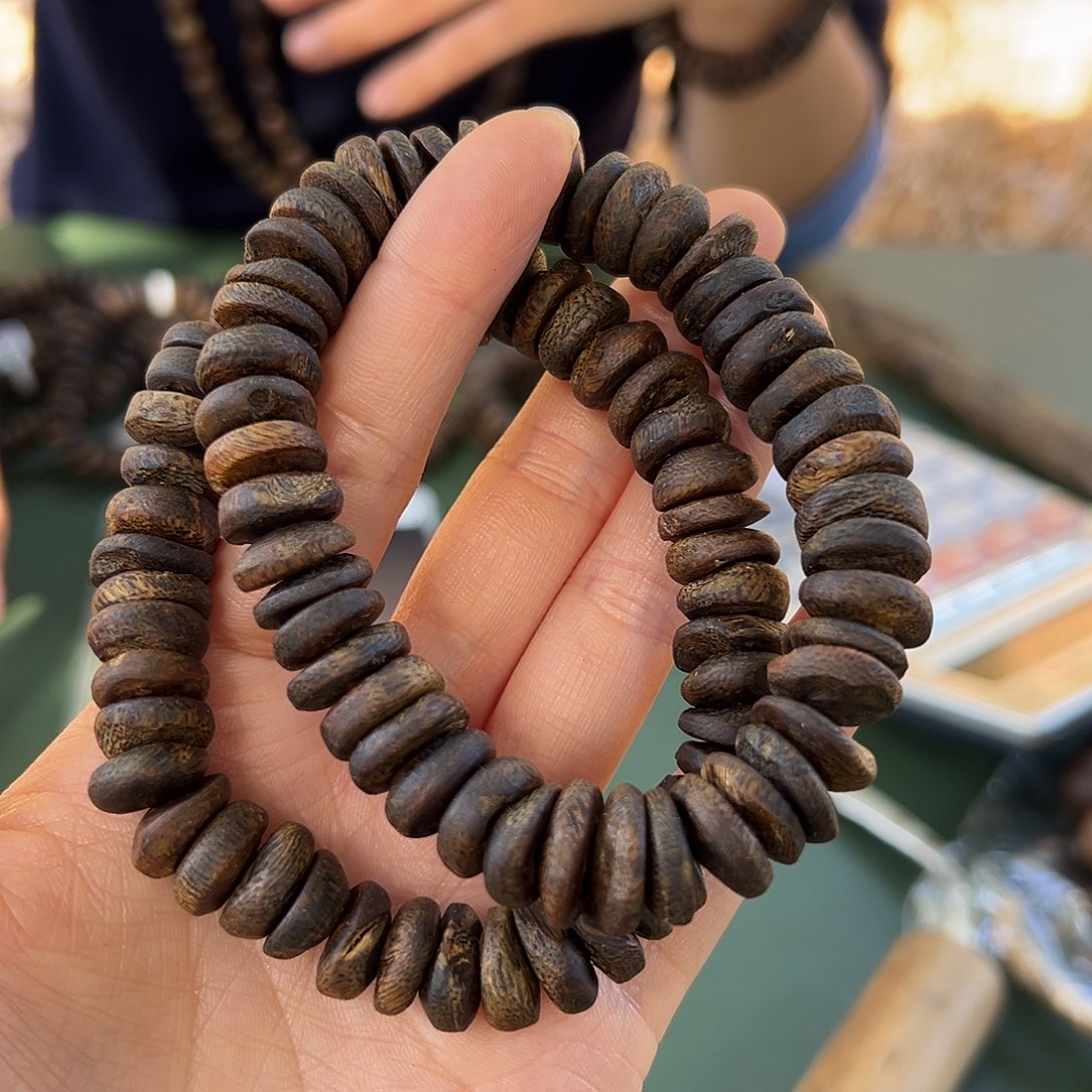 沉香手串树丁沉水19克1.2多样性发一条