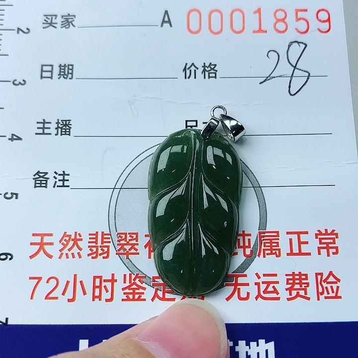 翡翠颈饰银S925镶嵌翡翠