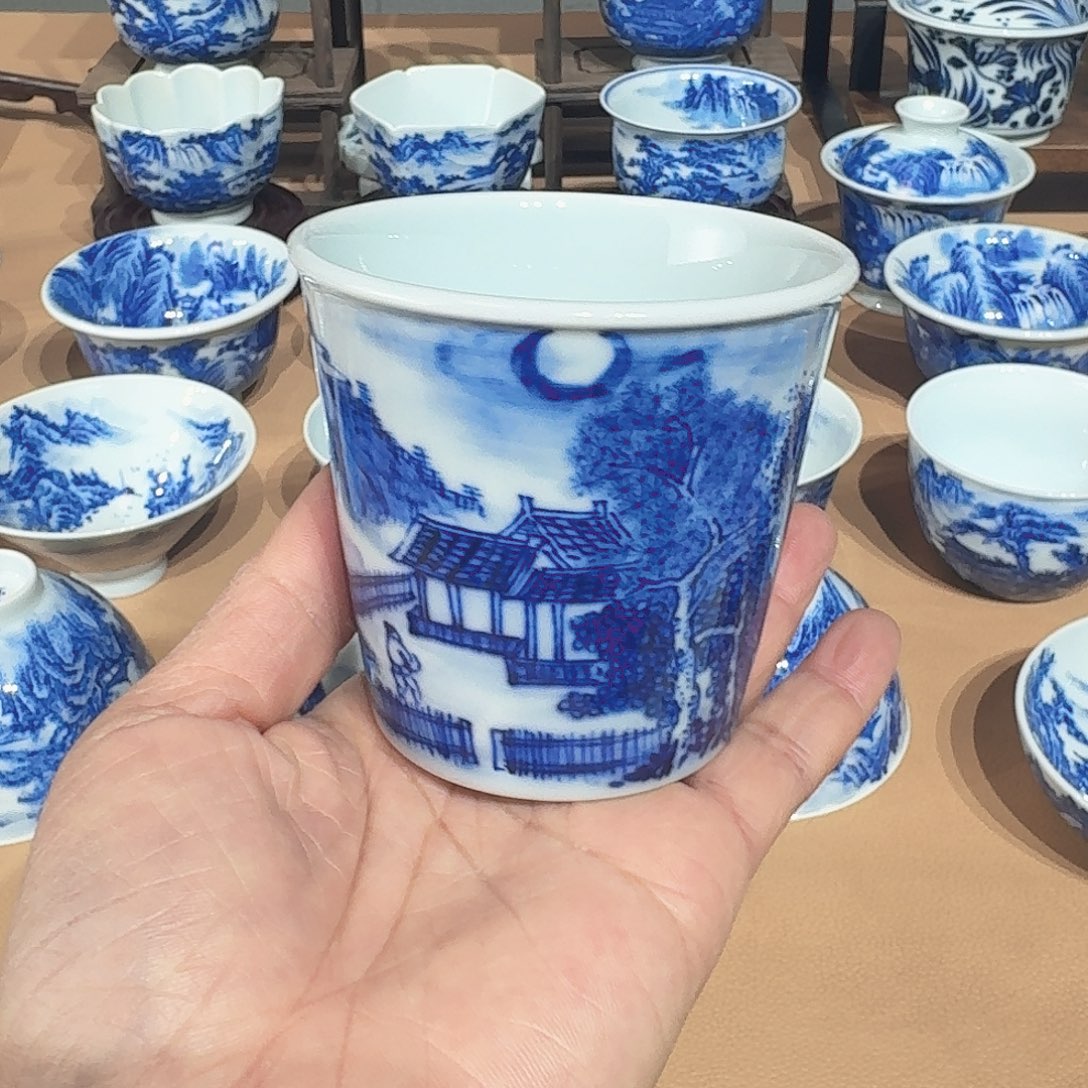 景德镇纯手绘可乐杯