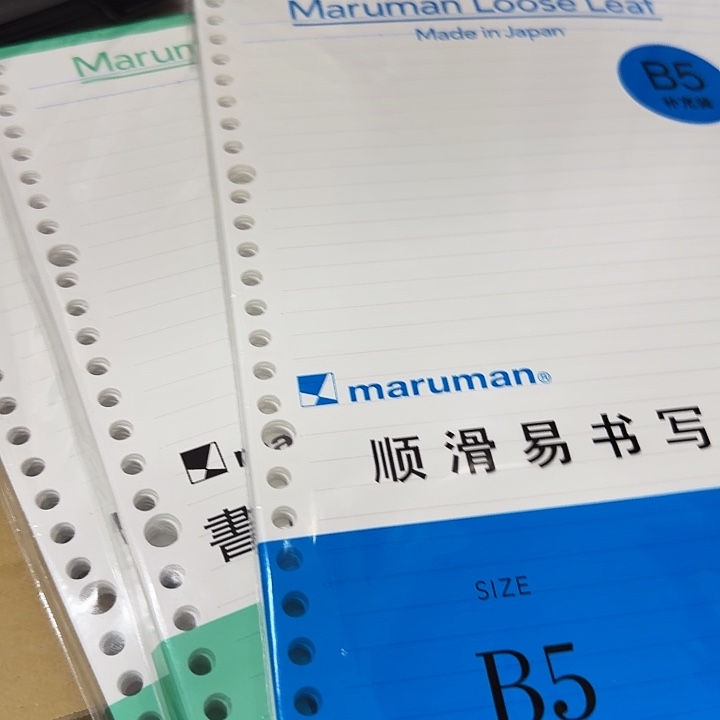 滿樂文活頁B5替芯250枚