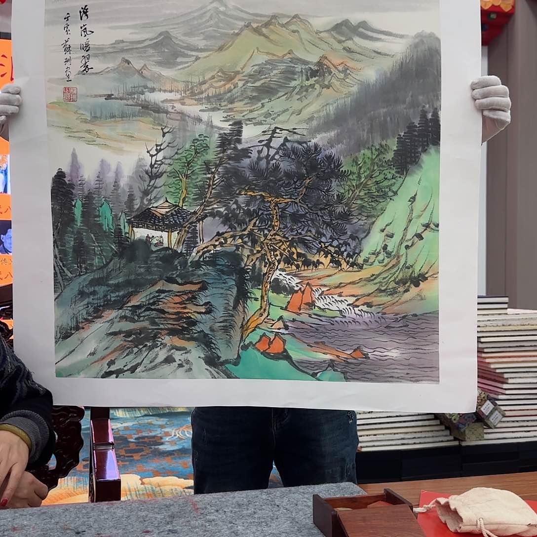 国画艺术家的作品