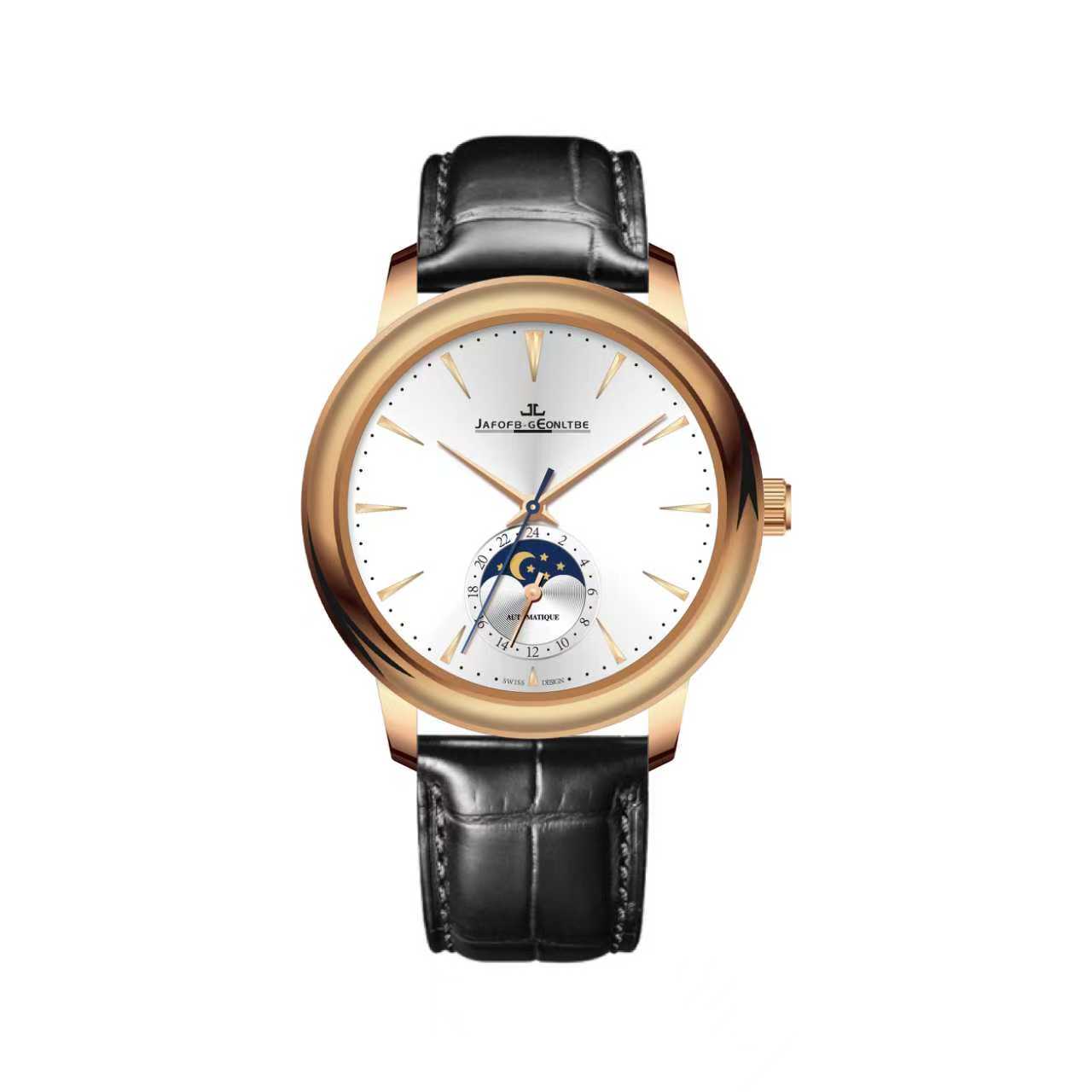 JAFOFB-GEONLTBE/月相大师玫金/表径40mm男士经典全自动腕表