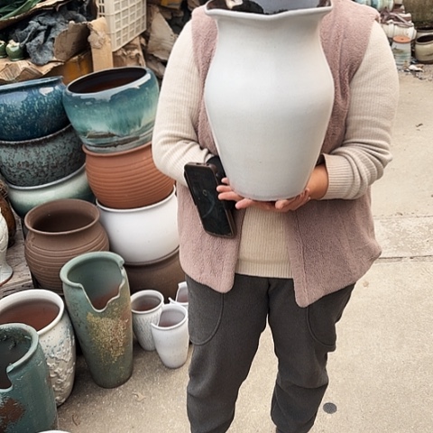 口20高32瑕疵盆子。