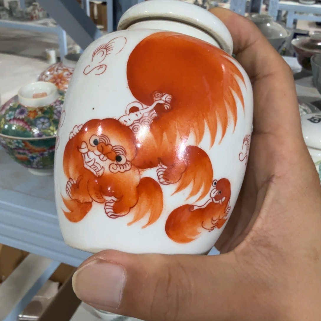 瓷片摆件手绘瓷器全部处理