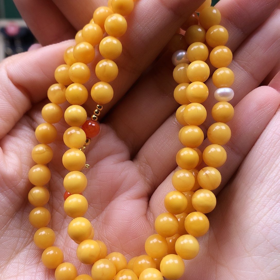 蜜蜡颈饰未镶嵌吊坠