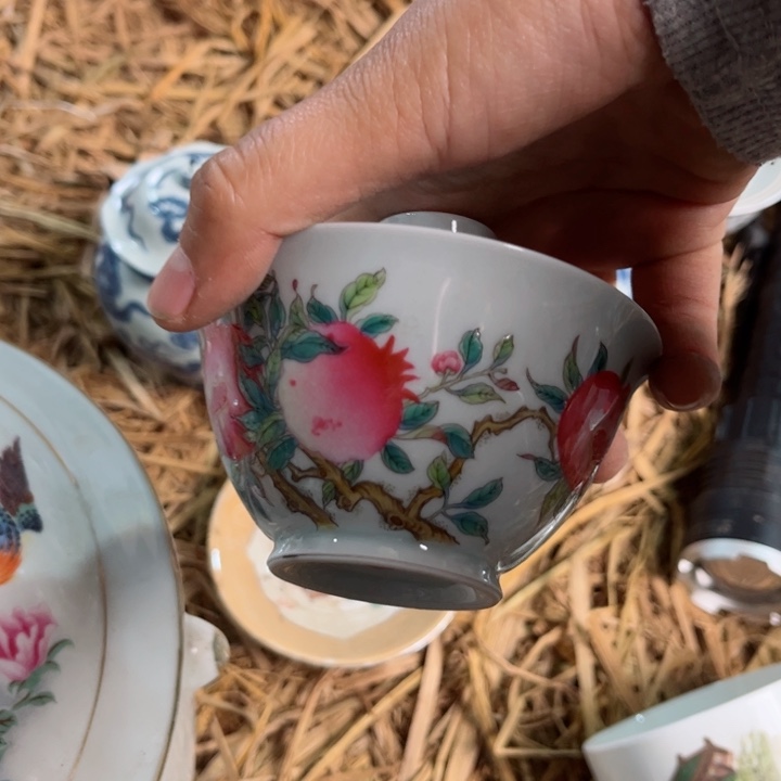 瓷片景德镇陶瓷盖碗