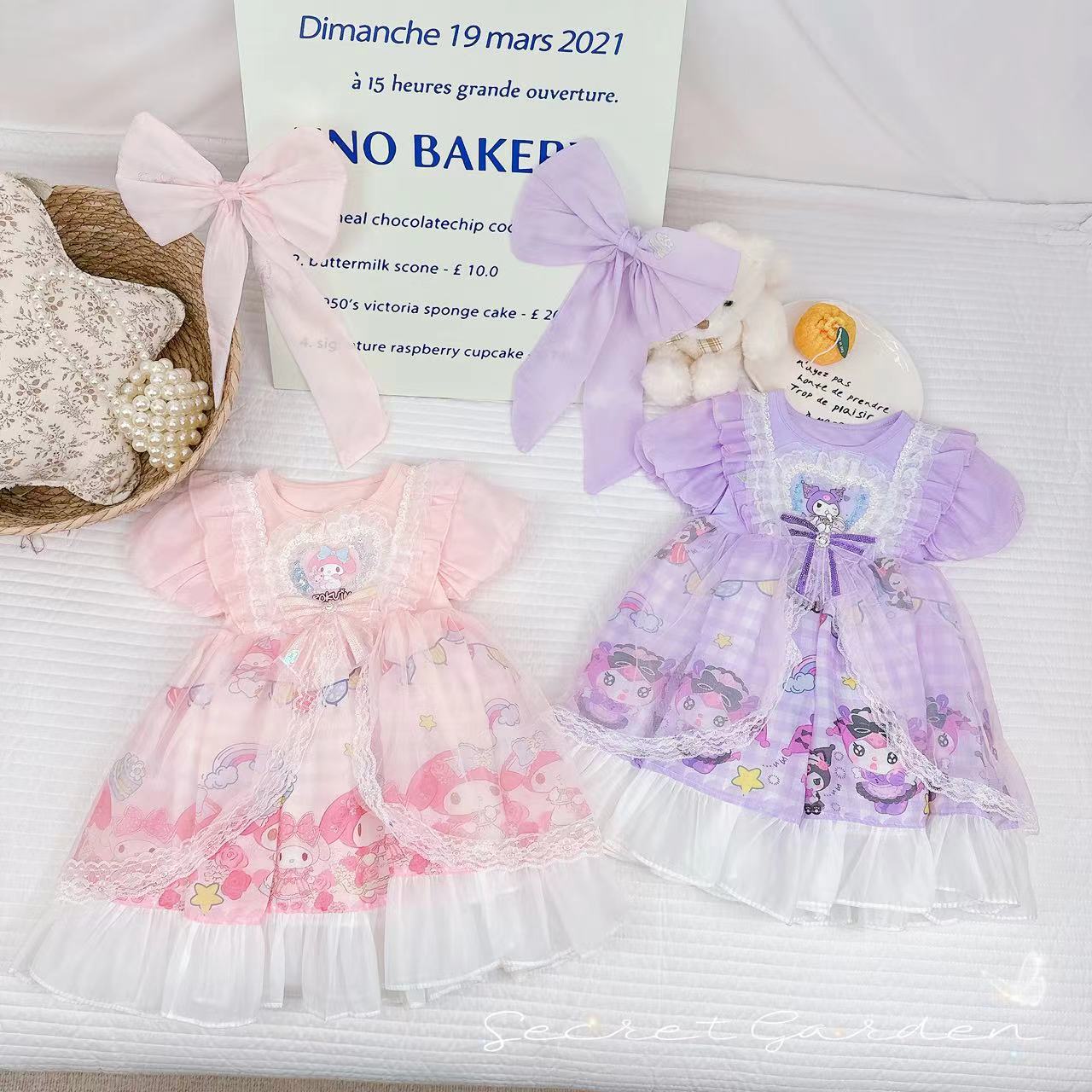 新款夏装洋气超美超仙超可爱卡通女童汉服连衣裙 D-VC881