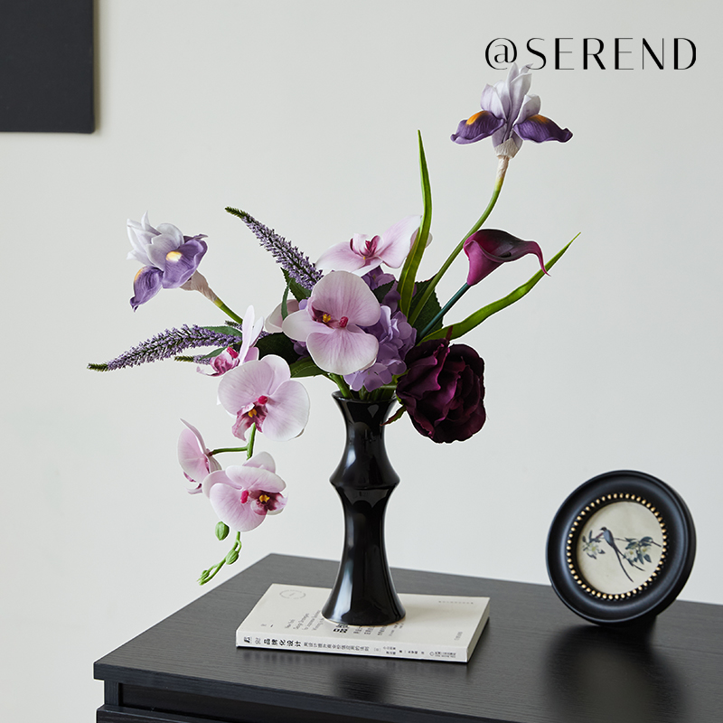 梵星-花束原创北欧小众紫色系仿真花艺客厅家居软装摆件手捧花