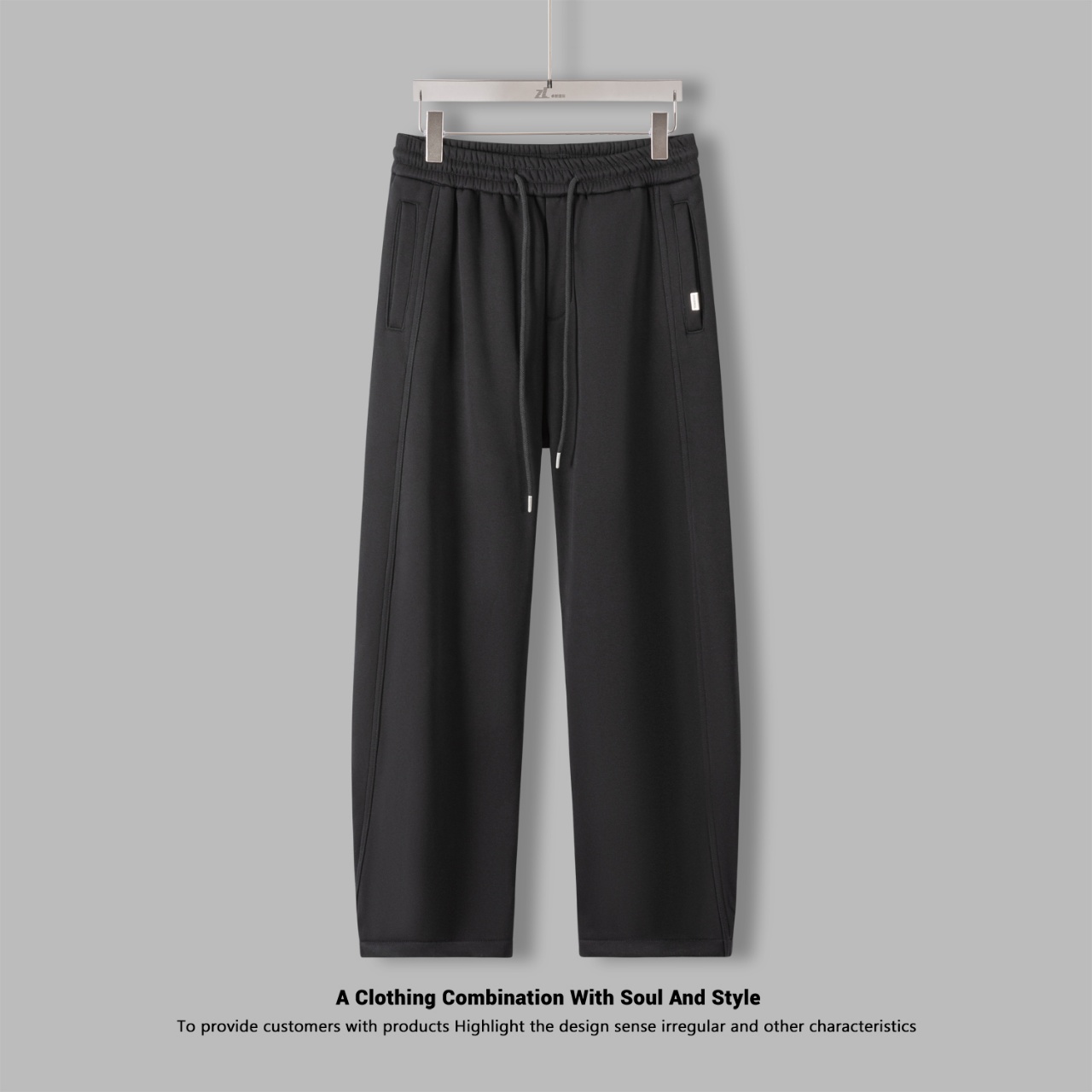 【加绒加厚】8872长裤休闲裤棉感休闲长裤百搭简约男士弯刀裤