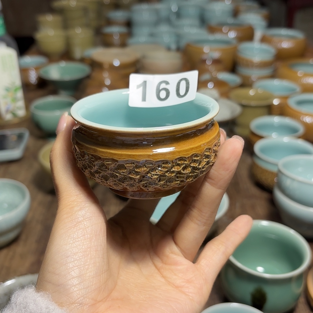 龙泉云间青瓷小米茶器