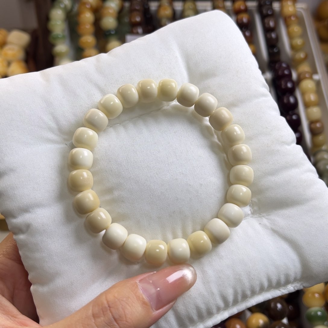 手串菩提根/象牙果白玉菩提干磨8×9