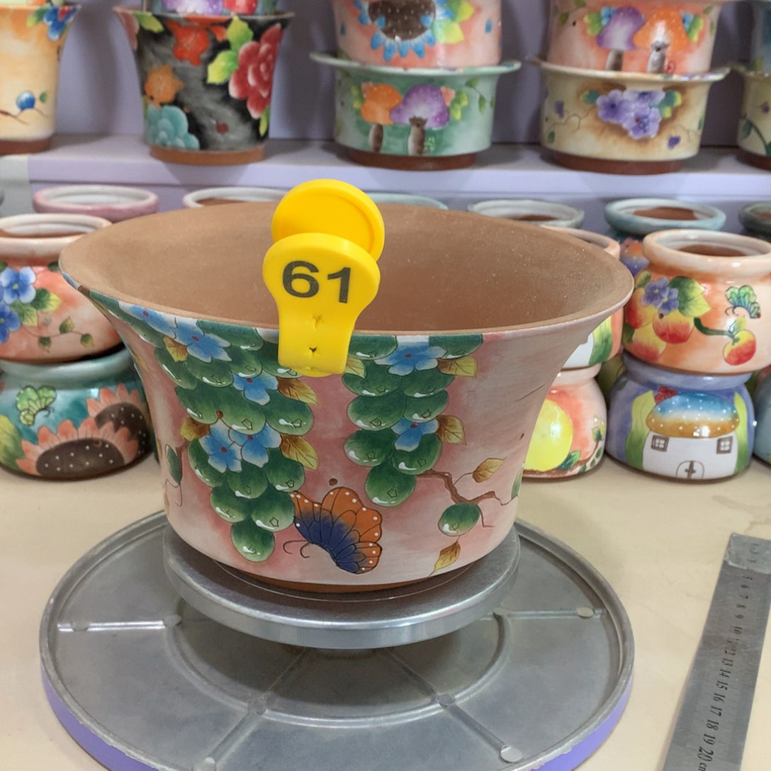 松**妈福利正品红陶花盆