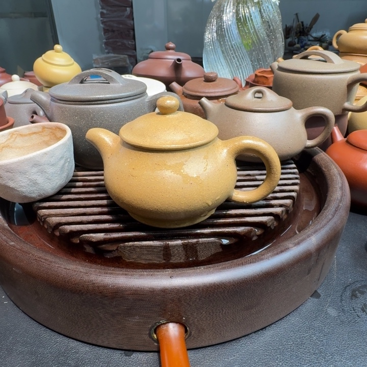 紫砂茶案黄金段无添加180cc潘壶