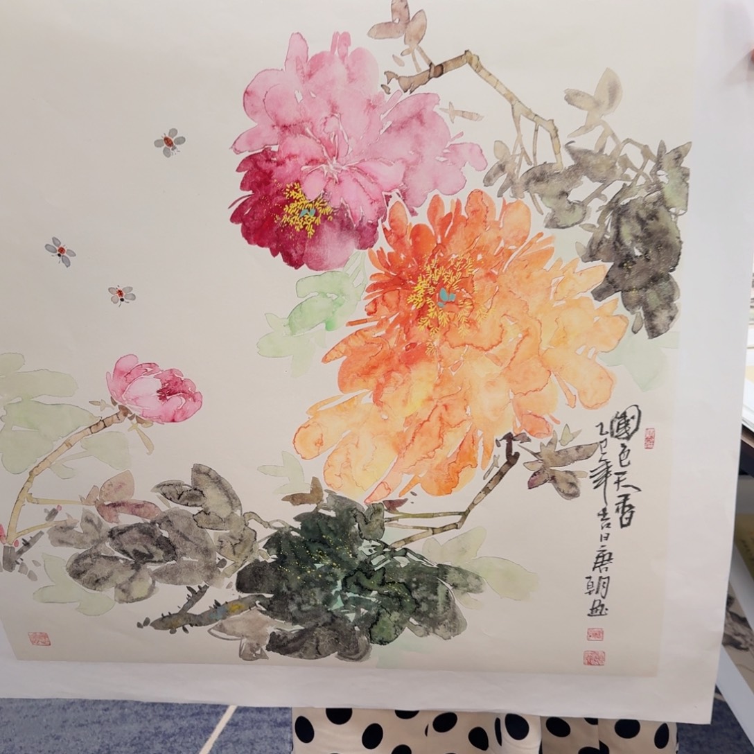 国画国画作品山水花鸟纯手绘