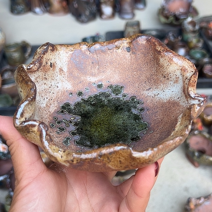 新窑福利手工粗陶高温花盆