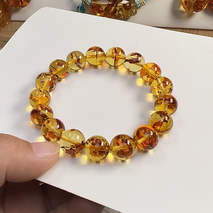 琥珀（花珀）未镶嵌项圈