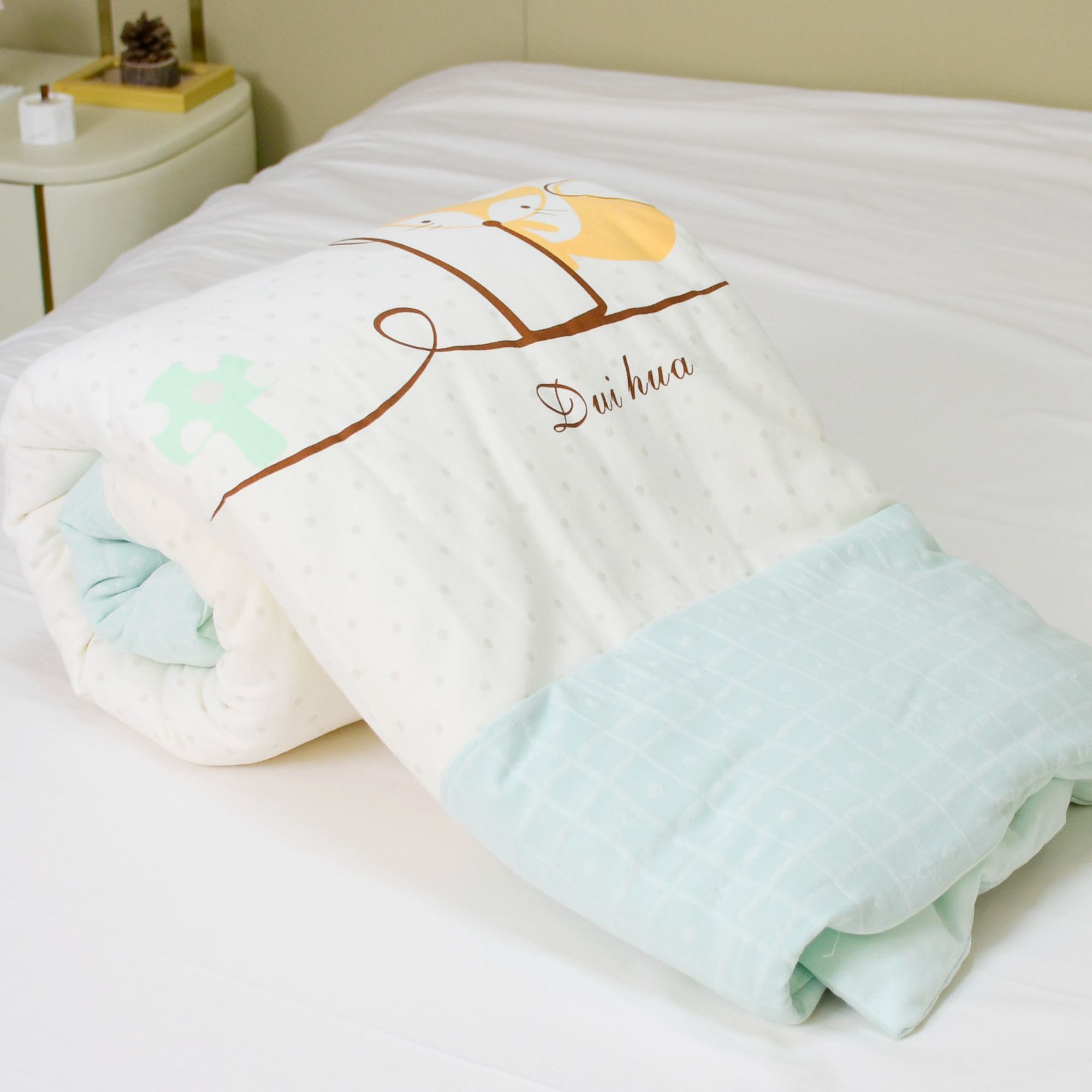 棉毛脱胆四季被【玩趣伙伴】透气婴幼儿加厚