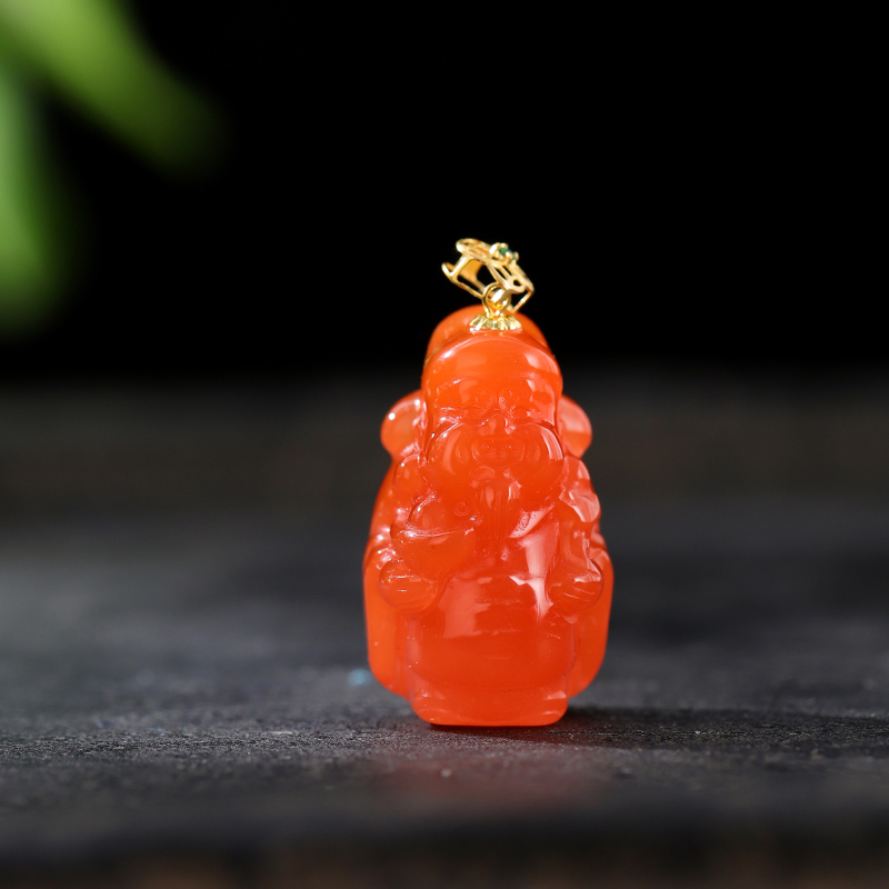 18k南红DIY吊坠（送针式链）-多样性发其一