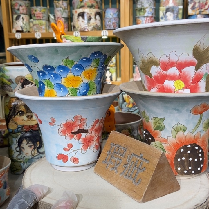 红陶景德镇艺术手绘作品