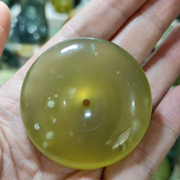 岫玉未镶嵌平安扣