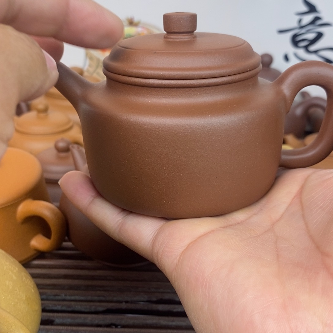 茶壶紫砂德钟原矿深井紫泥200cc左右0