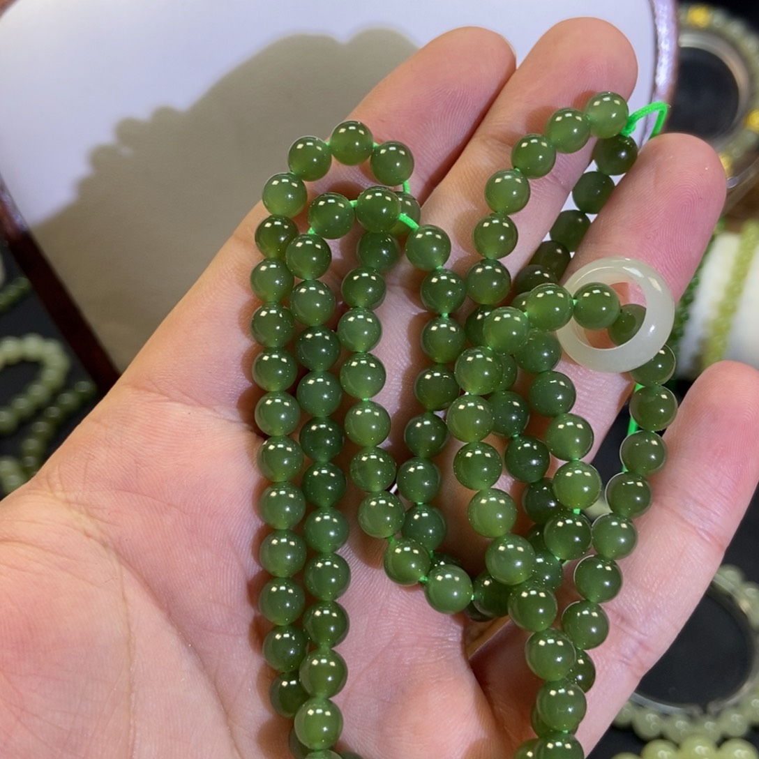 和田玉未镶嵌手链