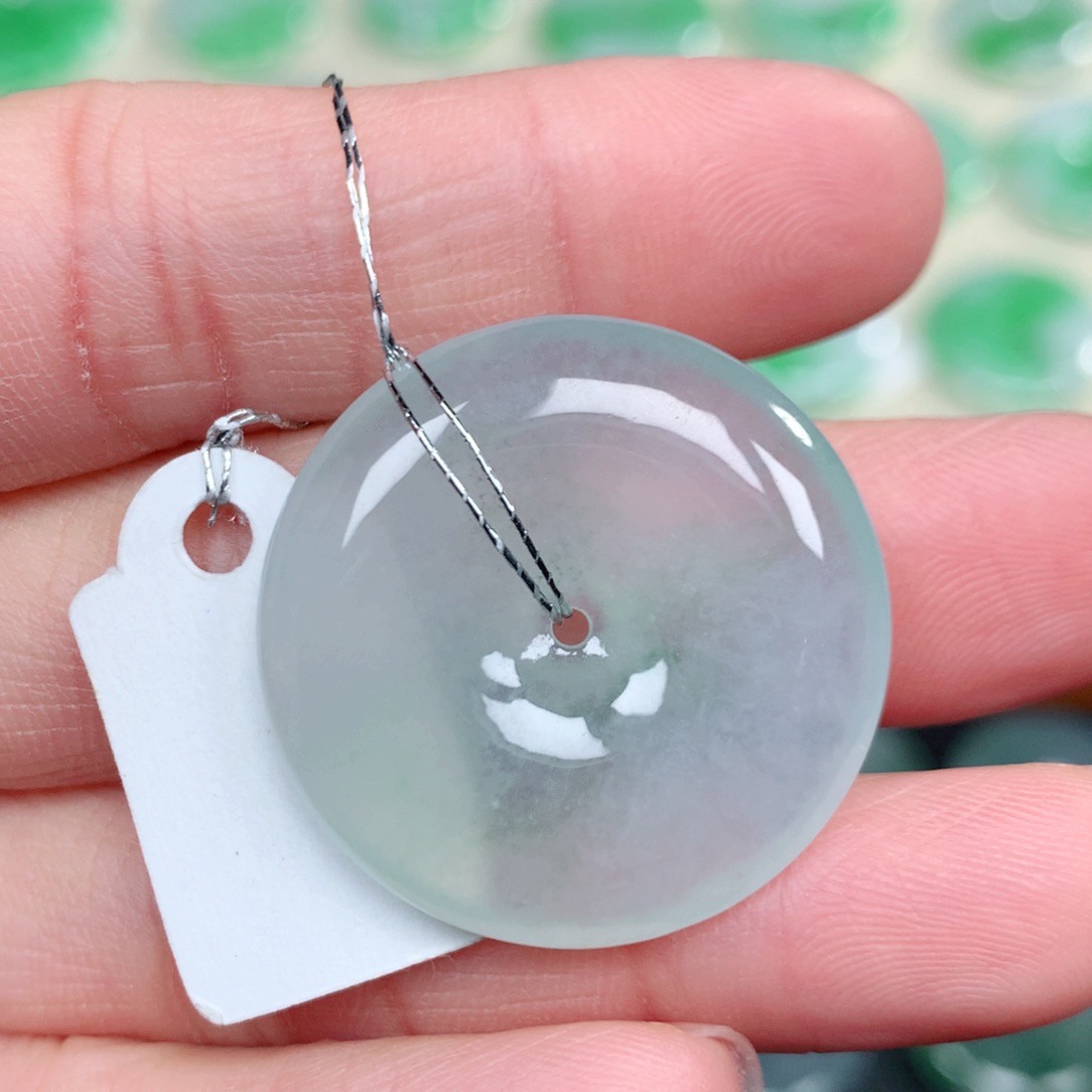 翡翠未镶嵌颈饰28-5.5