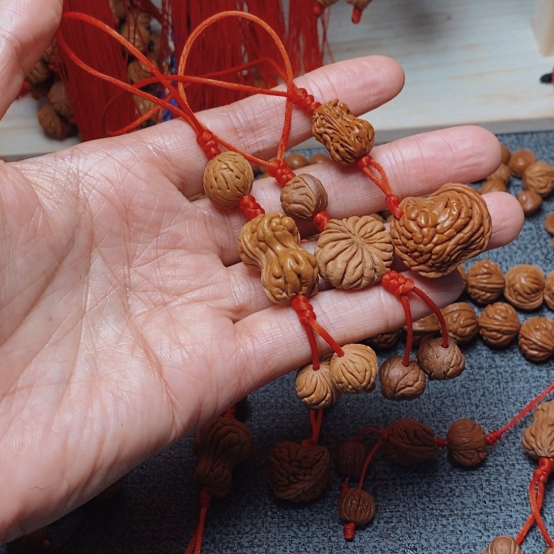 飞***天吊坠桃核桃枭挂件1