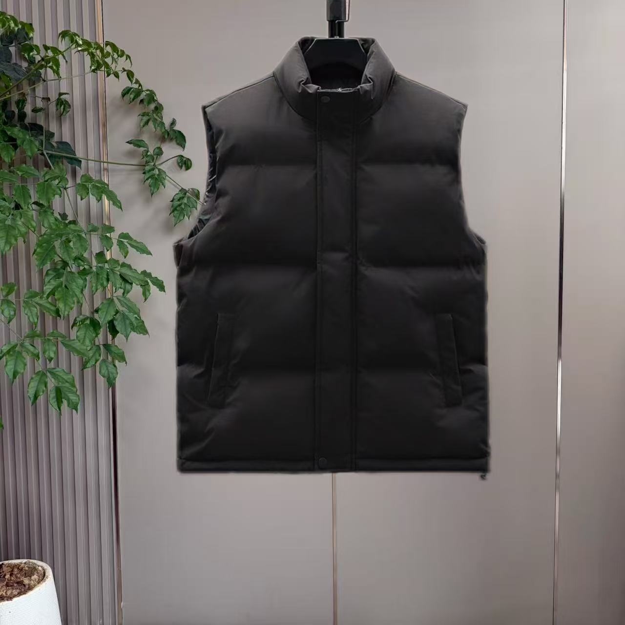 060/马甲女棉服冬季加厚立领宽松大码潮流无袖保暖背心马甲