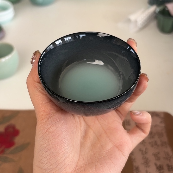 龙泉云间青瓷小米茶器