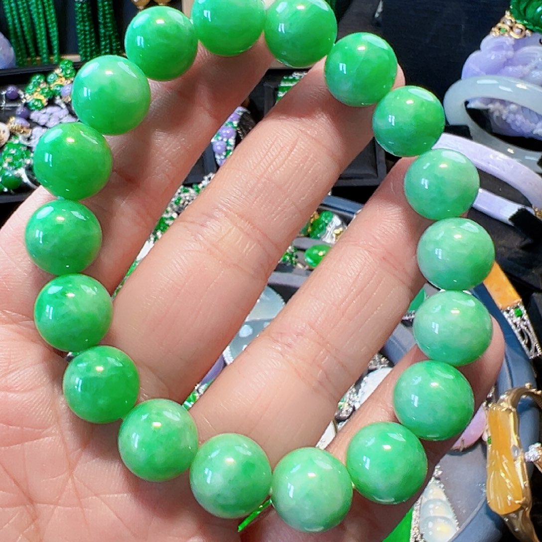 翡翠手串未镶嵌签收后24小时鉴赏期