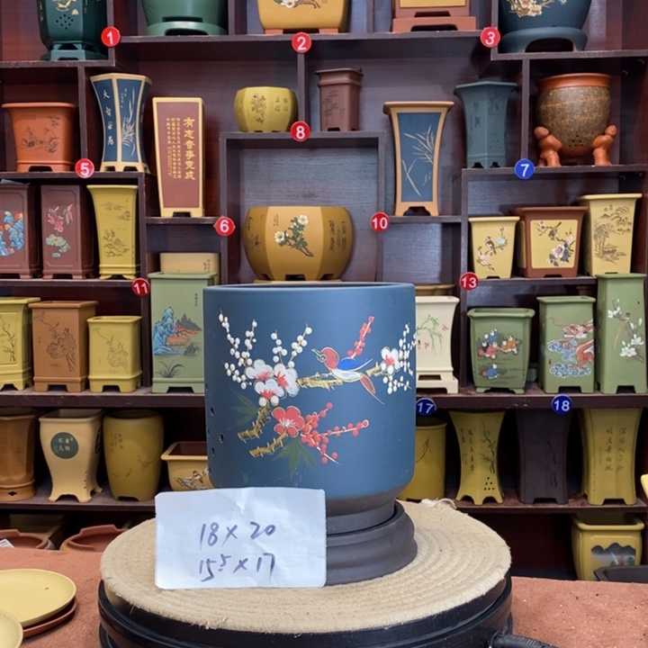 紫砂花盆紫砂花盆