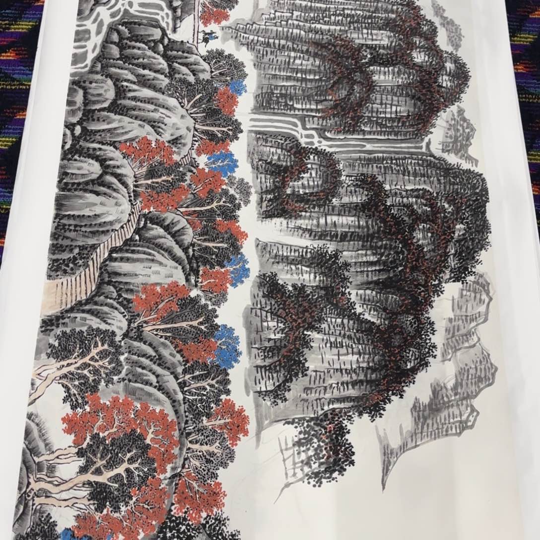 关***庄国画国画老师作品刘