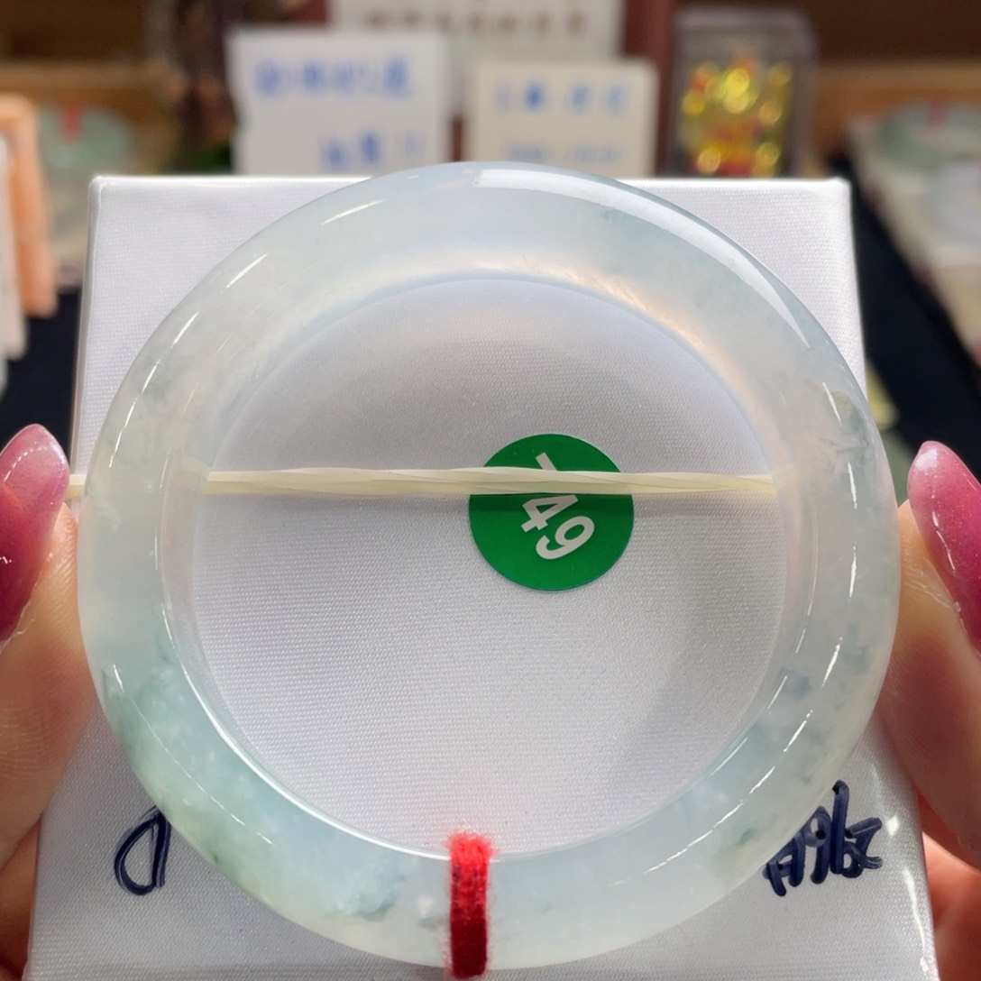 翡翠手镯未镶嵌52.8正圈