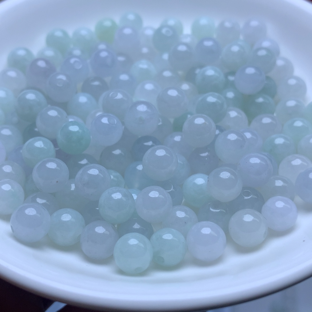 【闪购商品】未镶嵌手链翡翠卡7冰珠子10个